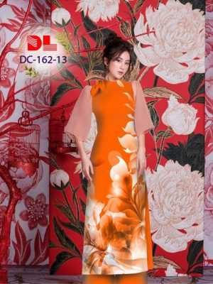 Vải Áo Dài Hoa In 3D AD DC162 24